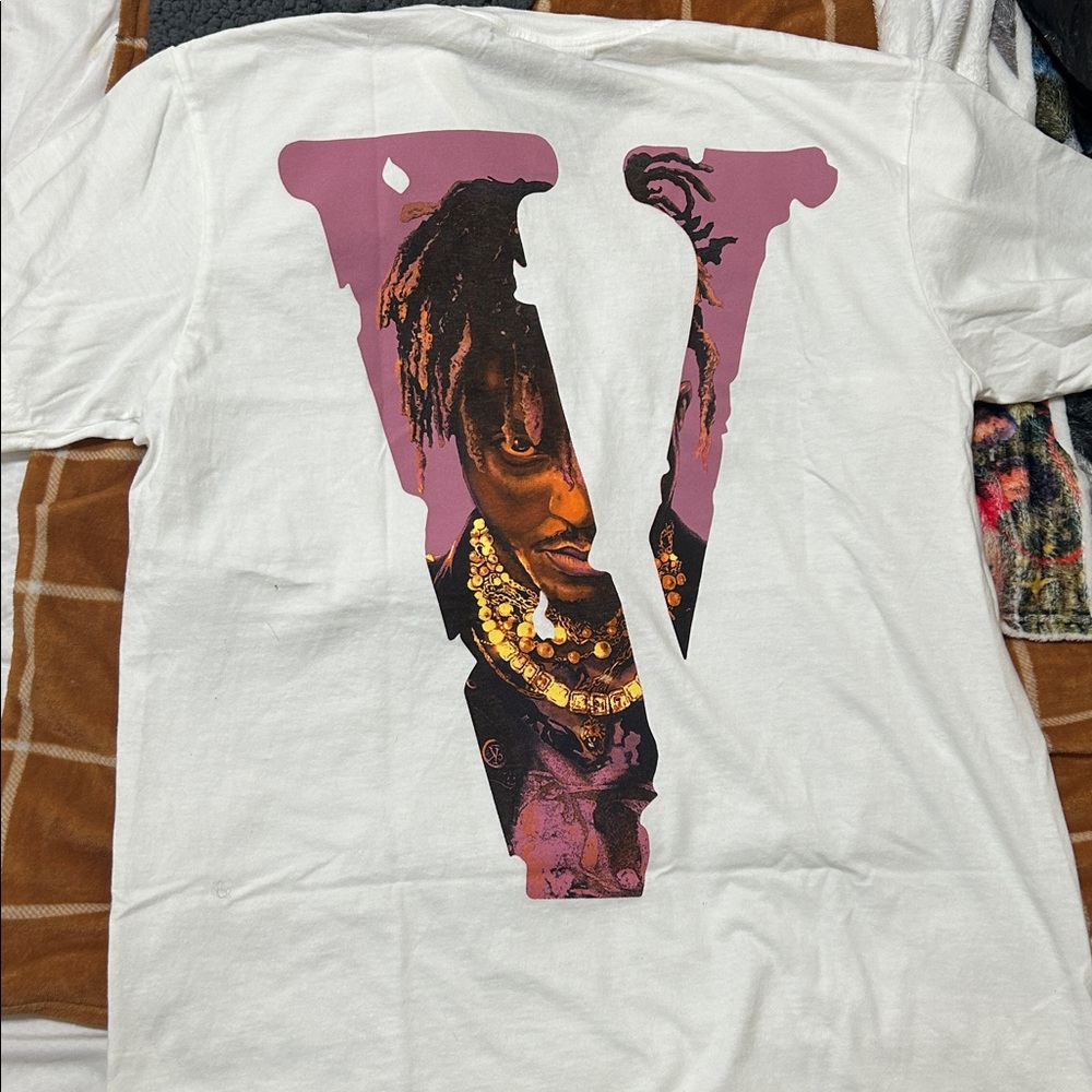 VLONE White Tee with Pink Graphic